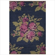 Jaipur Roseburg Rug from Belle Collection - Dark Denim